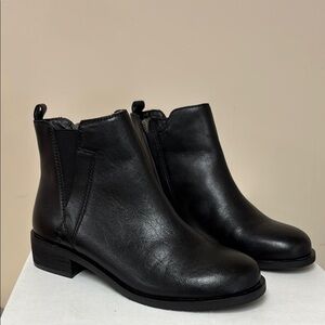 Salvia Ankle Boots Black Butter Nappa Leather Style Rhonda Size 37 USA 6.5 - 7